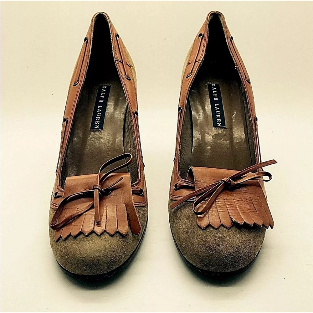 RALPH LAUREN COLLECTION Loafer Style Heels Italy!